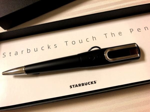 Ручка Starbucks с NFC позволяет заплатить за кофе
