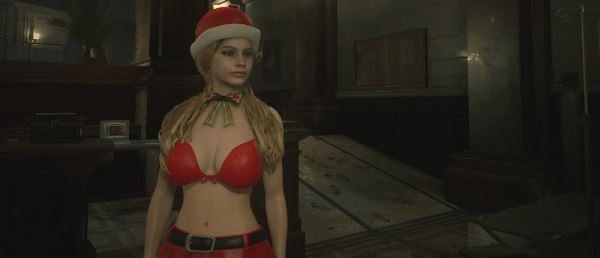  Моддер переодел Клэр из Resident Evil 2 в сексуальный новогодний наряд — видео 