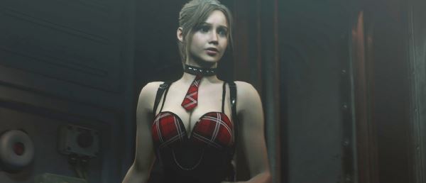  Моддеры переодели Клэр из Resident Evil 2 в костюм студентки. На героине только чулки и коротенькое платье (18+) 
