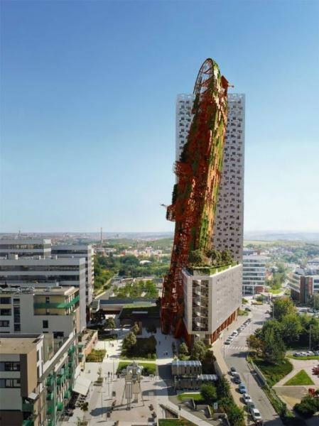 В Праге может появиться самое высокое здание, о которое "разбился" танкер (11 фото)